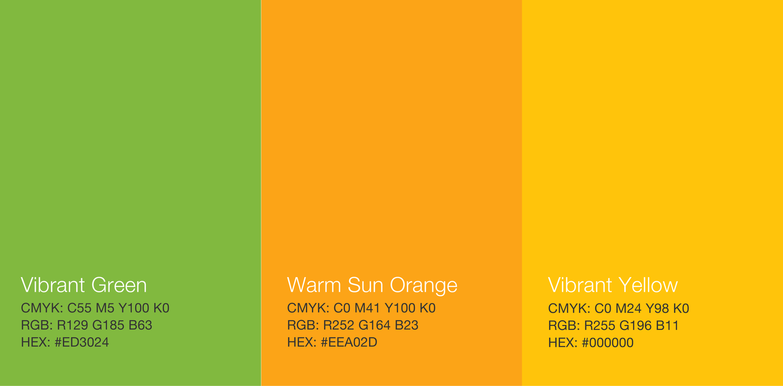 Seedwise color palette for branding guide