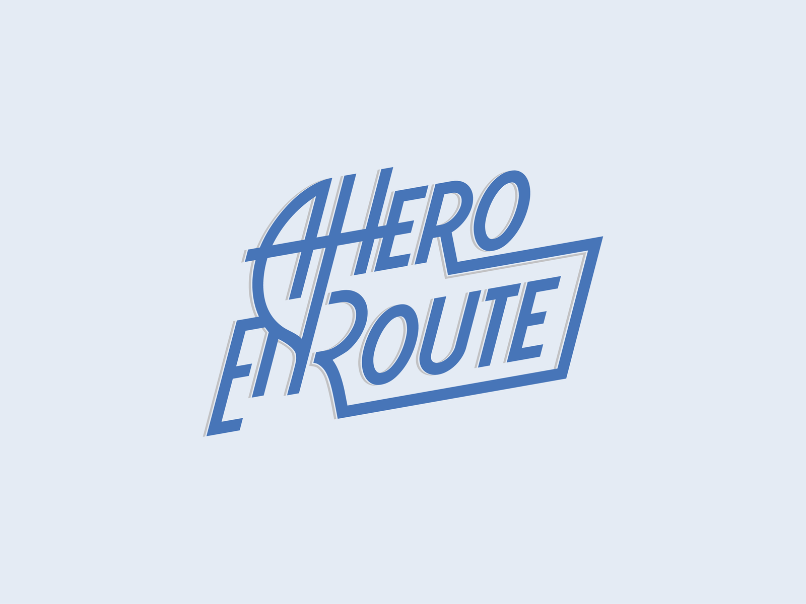 A Hero En Route band logo by Augustus Rivers Brightman